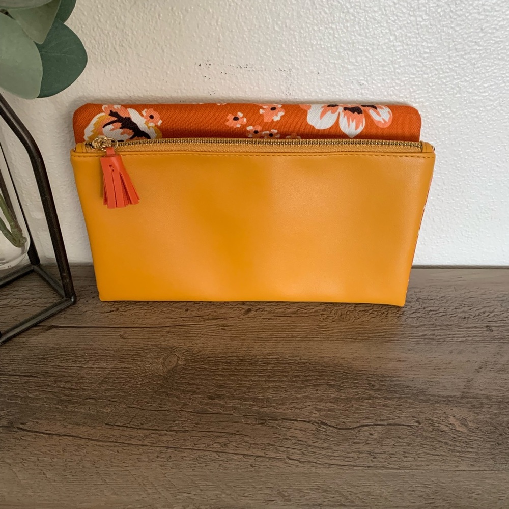 Rachel Pally Zahara Reversible Clutch Bag Floral Orange